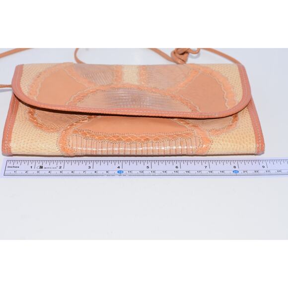 CARLOS FALCHI 1980s Patchwork Snakeskin Crossbody Shoulder Bag - Picture 8 of 9